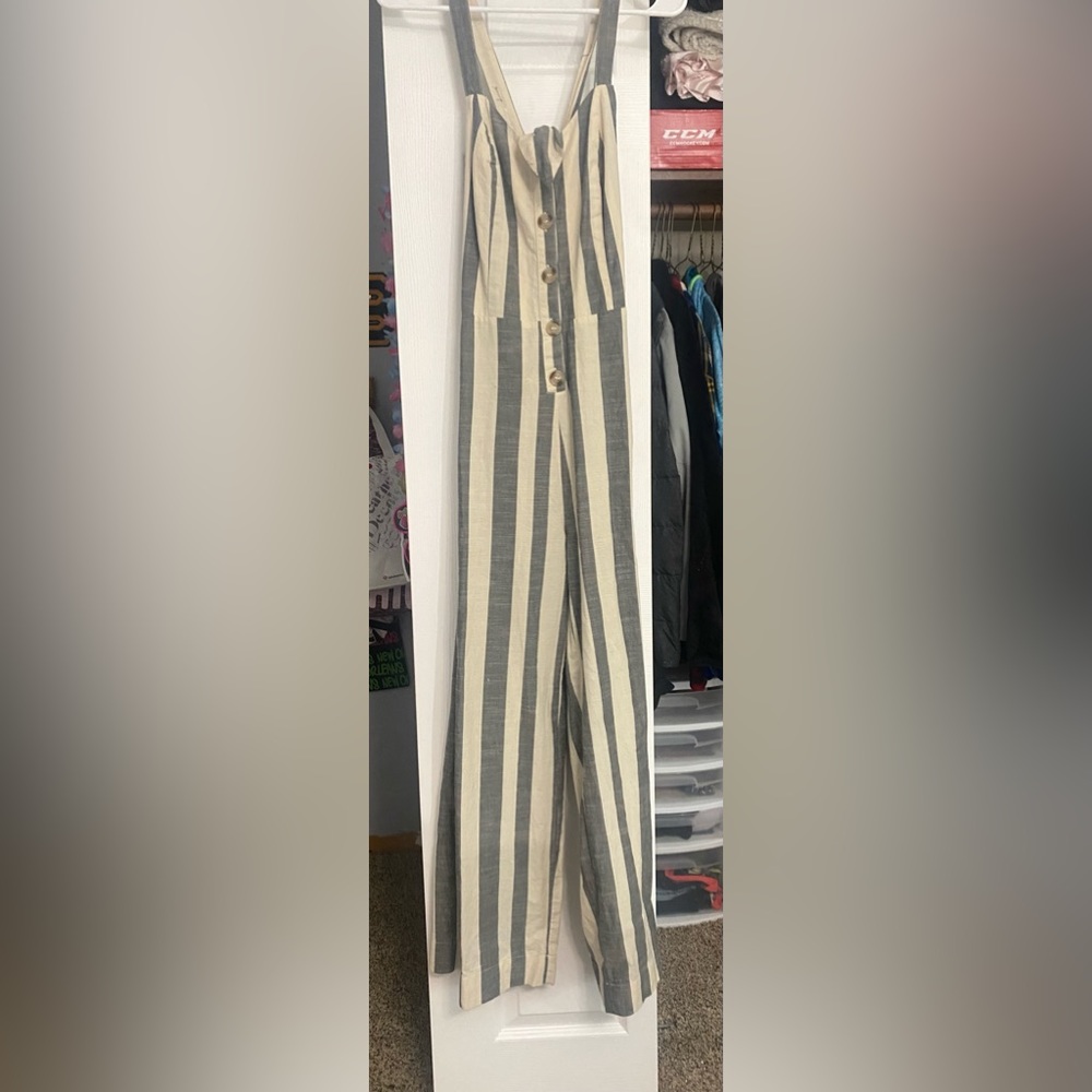 Slightly worn Japana Jumpsuit (striped). Size Medium/6